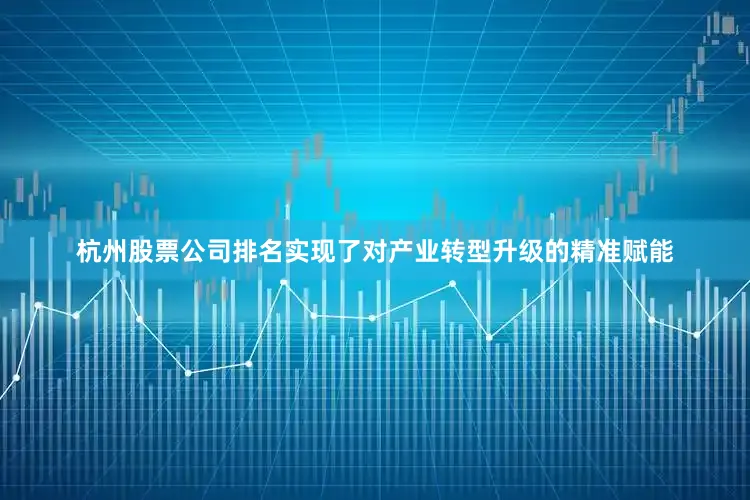 杭州股票公司排名实现了对产业转型升级的精准赋能